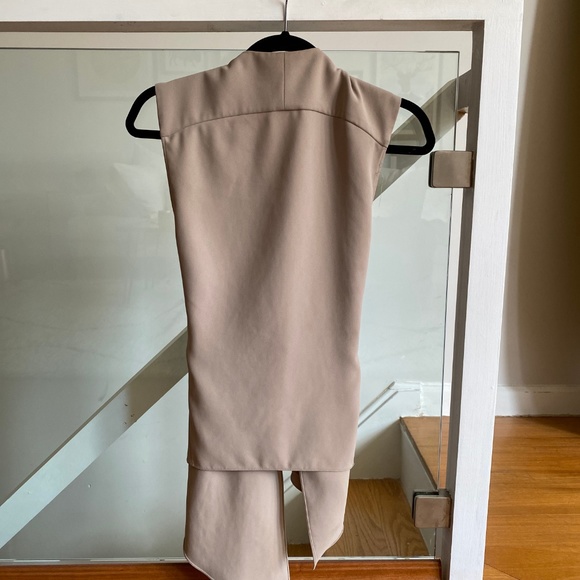 ZARA Tan Tie Vest - Picture 2 of 6